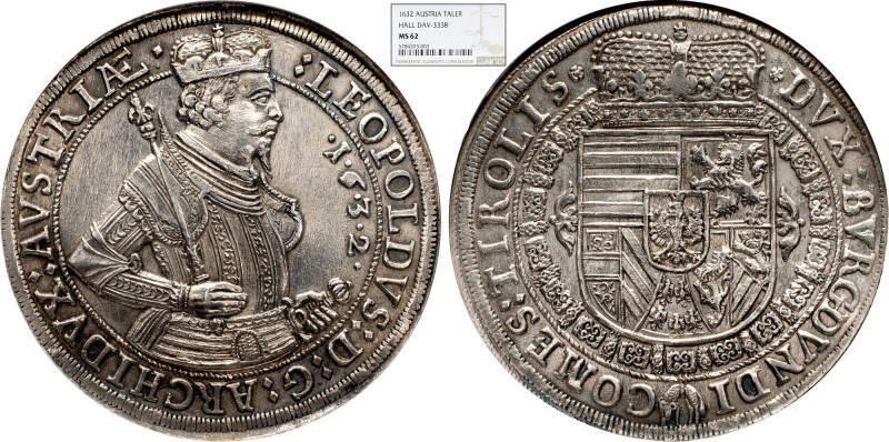 Archduke Leopold V., 1 Thaler 1632, Hall EN Archduke Leopold V., 1 Thaler 1632, ...