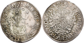 Leopold I., 1/4 Thaler 1665, Kremnitz RR
