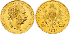 Franz Joseph I., 8 Gulden 1871, Vienna