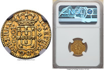 Jose I gold 1000 Reis 1752-(L) MS64 NGC, Lisbon mint, KM162.1, LMB-300, Guimaraes-1752-1.1. Second Type, IOSEPHUS/DOMINUS. A fresh near-gem showcasing...