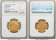 Jose I gold 3200 Reis 1760-R AU Details (Cleaned) NGC, Rio de Janeiro mint, KM183.2, LMB-415, Guimaraes-1760-1.1. A lightly circulated piece exhibitin...