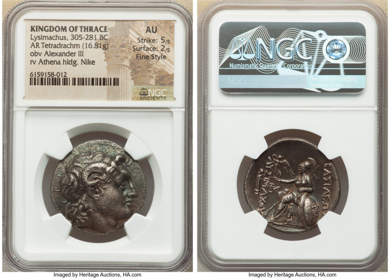 THRACIAN KINGDOM. Lysimachus (305-281 BC). AR tetradrachm (29mm, 16.81 gm, 12h)....