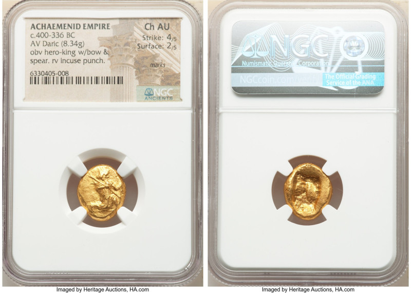 ACHAEMENID PERSIA. Artaxerxes II-Darius III (ca. 400-336 BC). AR daric (17mm, 8....