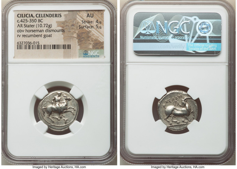 CILICIA. Celenderis. Ca. 425-350 BC. AR stater (21mm, 10.72 gm, 12h). NGC AU 4/5...