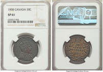 Edward VII Pair of Certified Assorted Issues 1908 NGC, 1) Specimen 50 Cents 1908 - SP61, KM12 2) Specimen 25 Cents 1908 - SP63, KM11 Ottawa mint. Both...