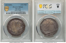 Bavaria. Maximilian II Emanuel silver 5 Ducats (1/2 Taler) ND (1685) MS62 PCGS, Munich mint, cf. KM342 (gold), cf. Fr-214 (gold), Witt-1468. Off-metal...