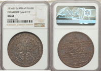 Frankfurt. Free City Taler 1716-IIF MS61 NGC, KM179, Dav-2217. A scarce one-year type, rarely encountered certified. Precisely struck and enhanced by ...