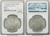 Frankfurt. Free City Taler 1796-HGBH MS64 NGC, Frankfurt am Main mint, KM288, Dav-2229. An argent-toned Taler radiating with icy brilliance. 

HID09...