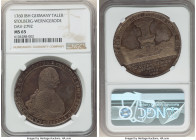 Stolberg-Wernigerode. Christian Ernst Taler 1760-IBH MS65 NGC, Zellerfeld mint, KM77, Dav-2792. Commemorates 50th year of reign. Highest grade certifi...