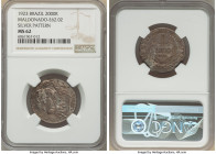 Republic silver Pattern 2000 Reis 1923 MS62 NGC, LMB-E245, Bentes-E62.02. A seldom encountered Pattern variety represented by the only Mint State repr...