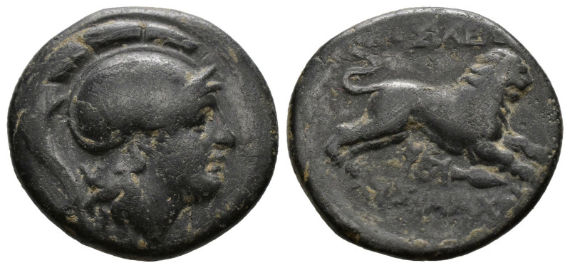 Thracian Kingdom. Lysimachos. As King, 306-281 B.C. AE. Uncertain Macedonian min...