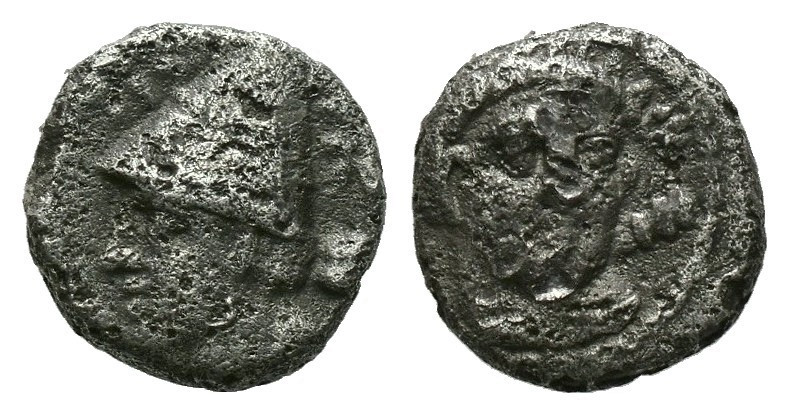 TROAS. Birytis. Hemiobol (4th-3rd centuries BC). 
 Head of Herakles facing sligh...