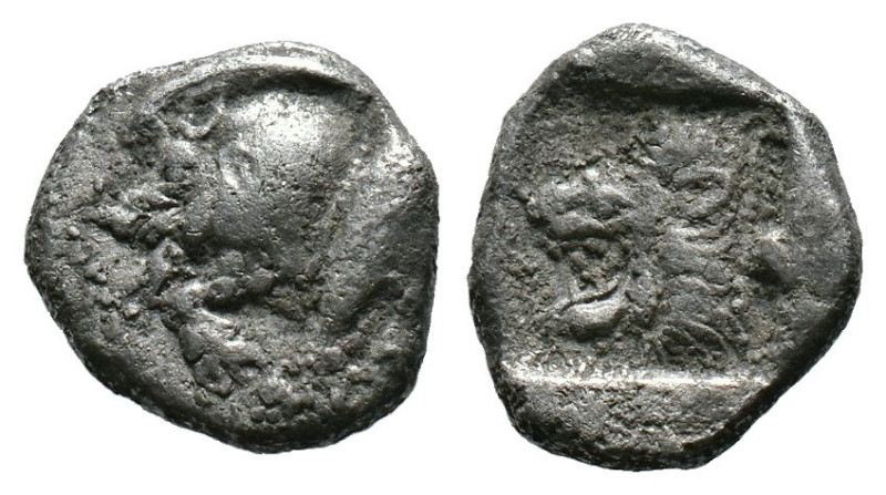 Mysia. Kyzikos 550-450 BC. Diobol AR
(Silver,1.13g 11mm)