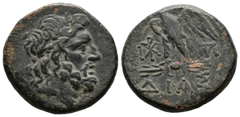 Bithynia, Dia. Civic Issue. Ca. 85-65 B.C. AE. 
Laureate head of Zeus right 
Rev...