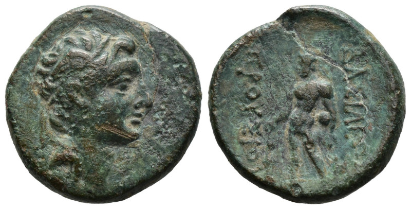 Kings of Bithynia, Prusias II Cynegus, Bronze, Nikomedia, ca. 182-149 BC; AE.
 H...