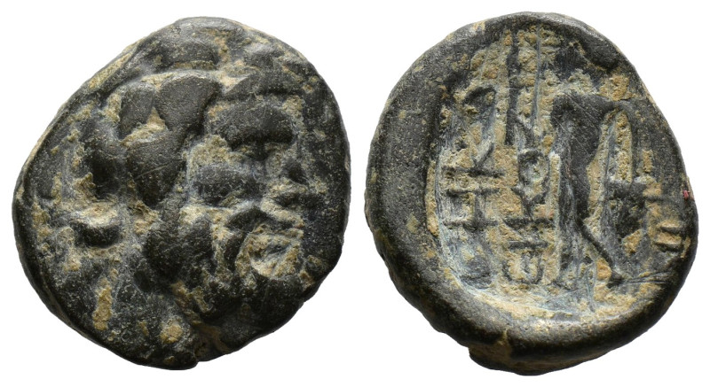 LYCAONIA. Eikonion. Ae (1st century BC).
Laureate head of Zeus right.
 Rev. Pers...