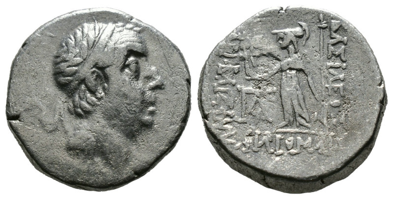 Kings of Cappadocia. Ariobarzanes I Philoromaios (96-63 BC). AR Drachm 
 Diademe...