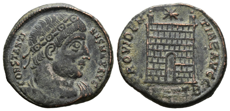 Constantine I. AE Follis Nicomedia, 328-9 AD. 
 Head right wearing triple pearl ...