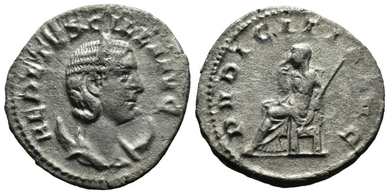 Herennia Etruscilla, wife of Trajan Decius, AD 249-251. Silver Antoninianus Rome...