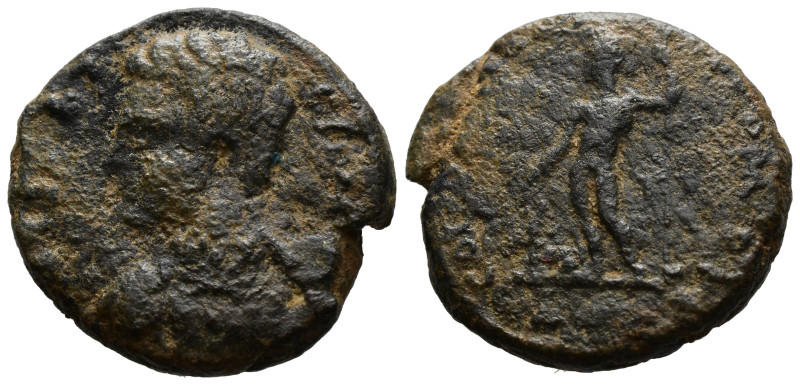 JUDAEA, Aelia Capitolina (Jerusalem). Geta. AD 209-211.
Bareheaded, draped, and ...