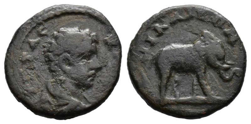 BITHYNIA. Nicaea. Geta (Caesar, 198-209). Ae.
Bareheaded, draped and cuirassed b...