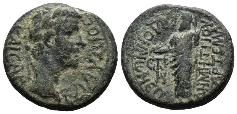 PHRYGIA, Cadi, Claudius (41-54 AD) Demetrios Artema, stephanephoros 
Laureate he...