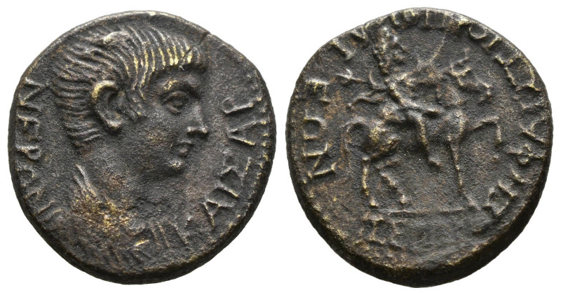 Phrygia, Julia. Nero. A.D. 54-68. AE Sergios Hephaistion, magistrate. 
 bare-hea...