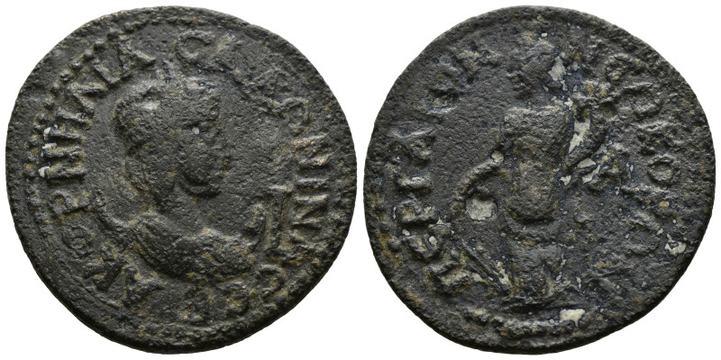 PAMPHYLIA. Perge. Salonina, Augusta, 254-268 AE. 
 Diademed and draped bust of S...