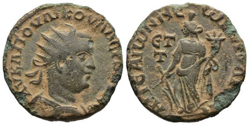 CILICIA. Aegeae. Valerian I (253-260). AE. Dated CY 300 (253/4). 
Radiate and cu...