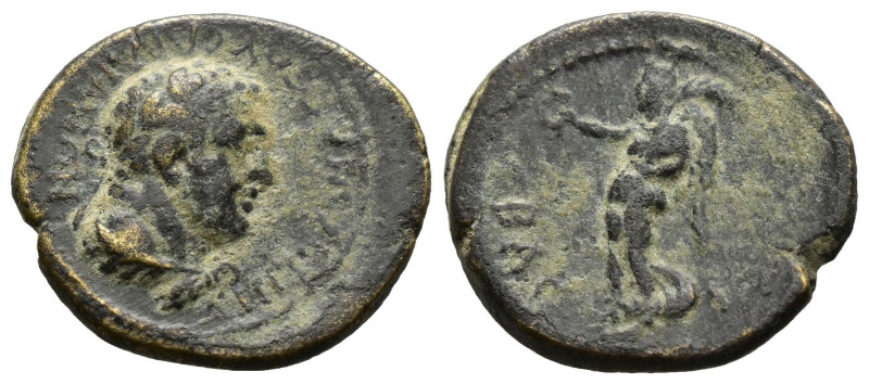 LYCAONIA. Laodicea Combusta. Vespasian (69-79). AE. 
Laureate head right. 
Rev. ...