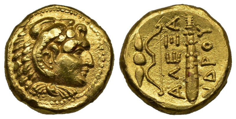 KINGS OF MACEDON. Alexander III 'the Great', 336-323 BC.
23 karats Gold. Modern...