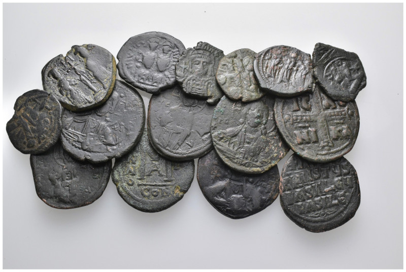 (Bronze, 109.45g) 15 Ancients Pieces. Sold as seen