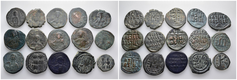 (Bronze, 158.72g) 15 Ancients Pieces. Sold as seen