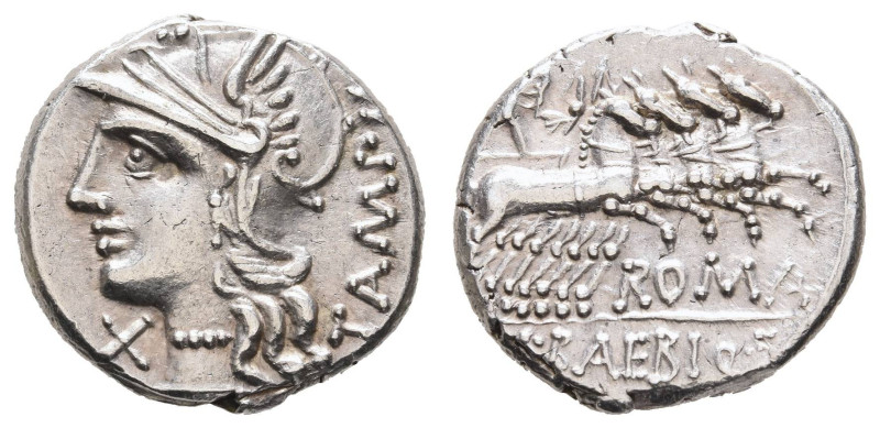 Römer Republik
M. Baebius Q.f. Tampilus, 137 v.u.Z. AR Denar Cr. 236 3.90 g. se...