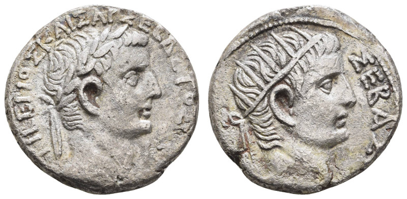 Römer Kaiserzeit
Tiberius, 14-37 u.Z. Billon Tetradrachme Jahr 7 = 20-21 Alexan...
