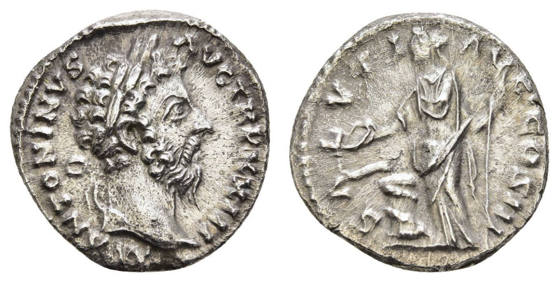 Römer Kaiserzeit
Marcus Aurelius, 161-180 AR Denar 168-169 n. Chr. Rom Av.: M A...