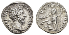 Römer Kaiserzeit
Marcus Aurelius, 161-180 AR Denar 168-169 n. Chr. Rom Av.: M ANTONINVS AVG TR P XXIII, unbekleidete Büste mit Lorbeerkranz n. rechts...