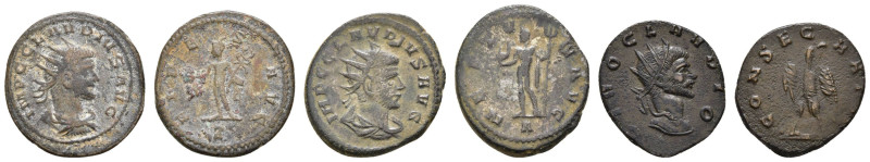 Römer Kaiserzeit
Claudius II. Gothicus, 268-270 AE Antoninian Lot aus 55 Münzen...
