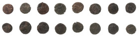 Römer Kaiserzeit
Julianus II. Apostata, 355-363 Konvolut aus 16 Kleinbronzen, aus verschiedenen Münzstätten, in unterschiedlicher Erhaltung, bitte be...