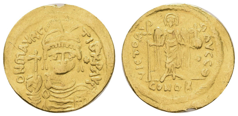 Byzanz
Mauricius Tiberius, 582-602 AV Solidus 583-602 Konstantinopel Av.: drapi...