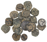 Orient Nabathaea
 Æ Lot aus 25 Bronzemünzen, verschiedene Herrscher, gestaffelte Doppelporträts und gekreuzte Füllhörner, in unterschiedlicher Erhalt...