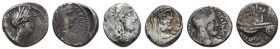 Orient Nabathaea
 AR Drachme Silberschätze aus dem Wüstensand! Lot aus 9 Silbermünzen der nordwestarabischen Nomadenkönige, in unterschiedlicher Erha...