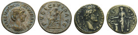 Lots und Sammlungen
 kleines Lot aus 9 mehrheitlich kaiserzeitlichen Münzen, darunter ein Denar des Antoninus Pius (RIC 181) und ein Antoninian der O...
