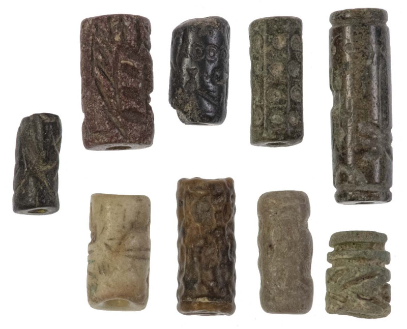 Antike Objekte
 Lot aus 9 antiken Rollsiegeln, aus dem vorderasiatischen Raum, ...