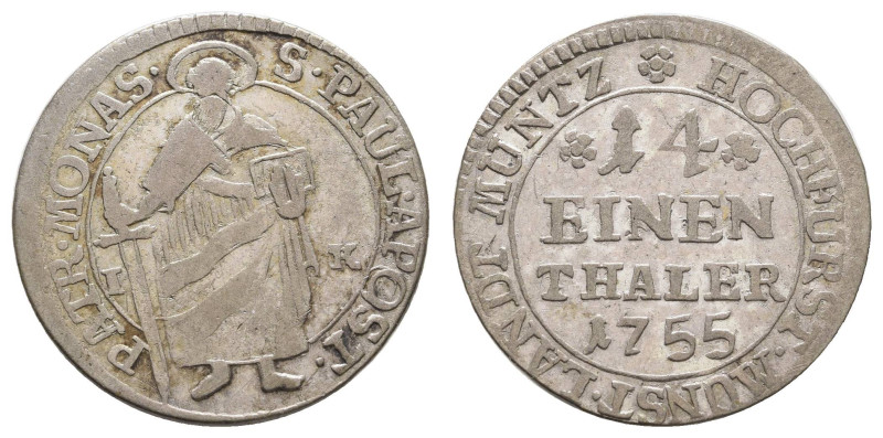 bis 1799 Münster Bistum
Allgemein kleine Kollektion von 1/48 bis 1/12 Reichstal...