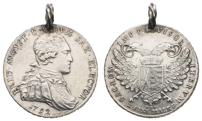 bis 1799 Sachsen
Friedrich August III., 1763-1806 Konventionstaler 1792 Dresden...