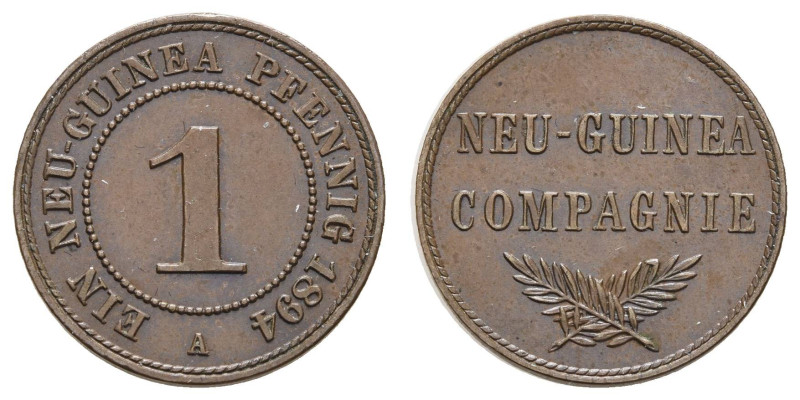 Nebengebiete Deutsch-Neuguinea
Wilhelm II., 1888-1918 1 Neu-Guinea Pfennig 1894...