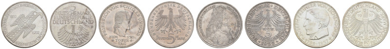 Bundesrepublik (DM)
 5 DM Gedenkmünze 1952 ff. 5 und 10 DM-Gedenkmünzen ab den ...