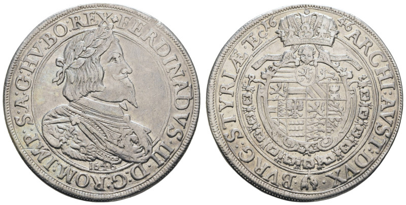 bis 1799 Habsburg
Ferdinand III., 1637-1657 Taler 1646 Graz Rand min. bearbeite...