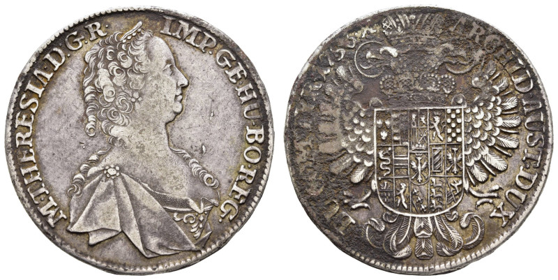 bis 1799 Habsburg
Maria Theresia, 1740-1780 Taler 1753 Hall korrodiert Dav. 112...